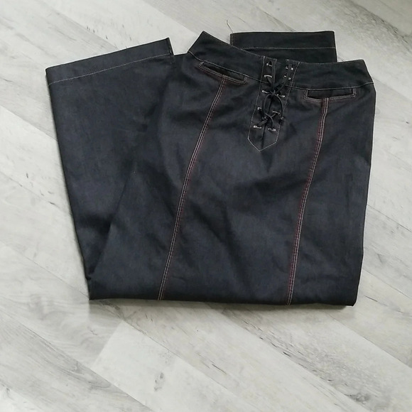 🍒  90s corset denim maxi skirt - Picture 2 of 5